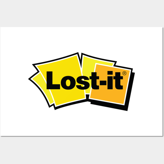 Lost It post it note parody Wall Art by Church Life